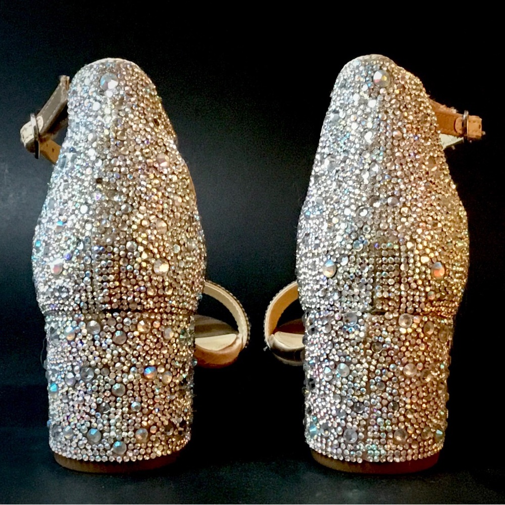 Blue by Betsey Johnson ‘Mari’ Heeled Sandals in Champagne - Picture 9 of 16